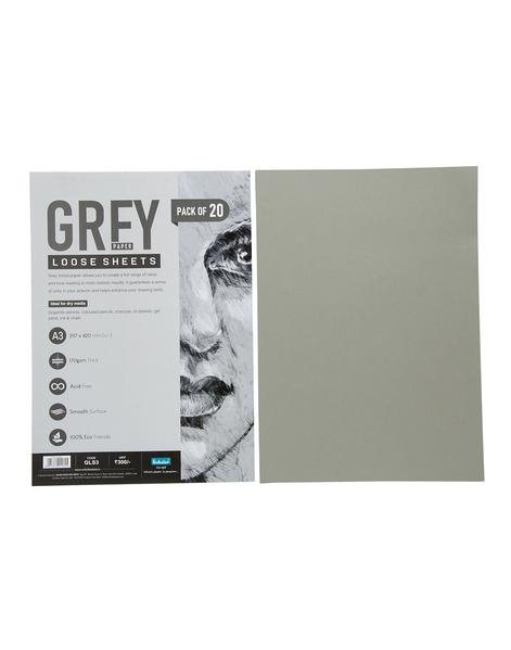 A3 shop grey paper