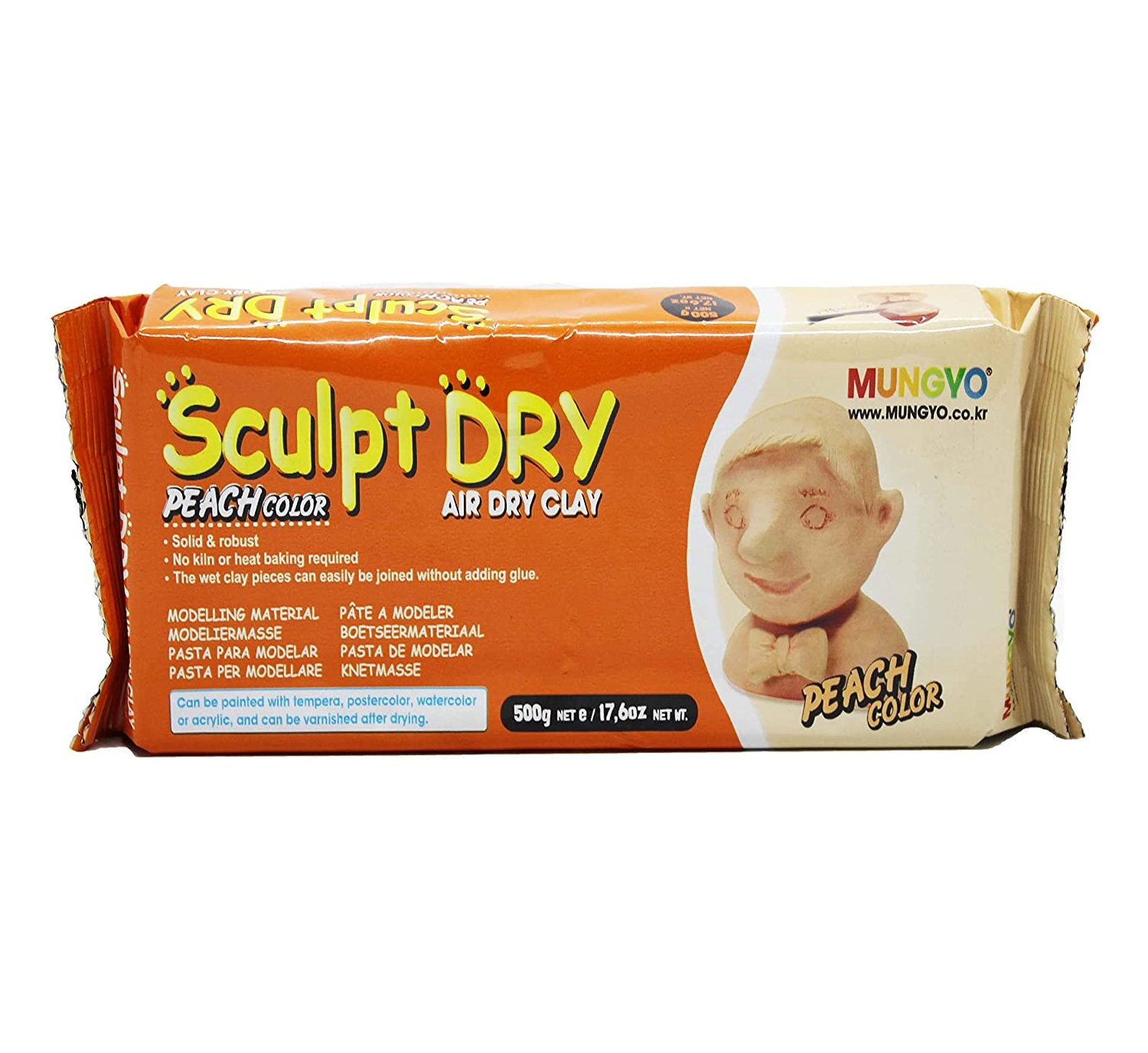 Mungyo Sculpt Dry Clay - Air Dry Peach