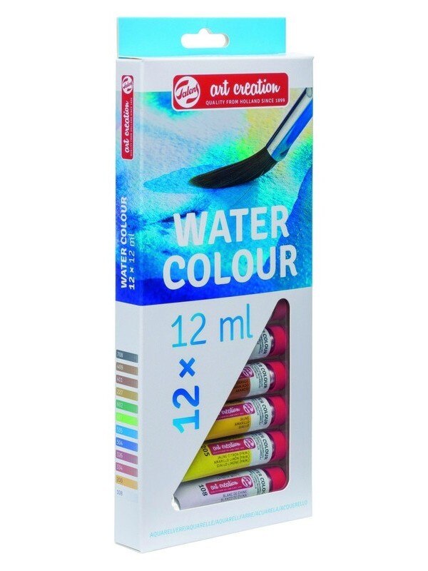 Faber-Castell Watercolor Paint Set - 24 Tubes of Liquid Watercolors (9ml)  and Mixing Paint Palette - Art Supplies for Adults and Hobby Artists