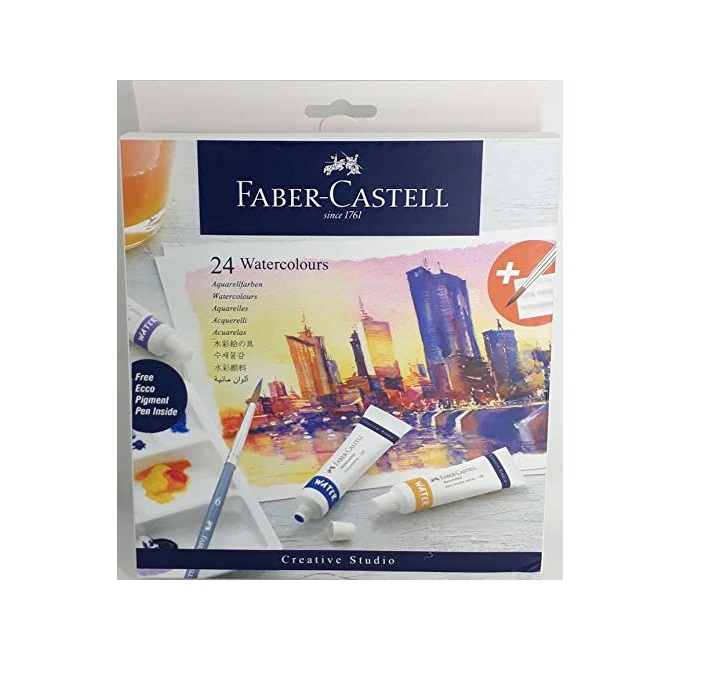 Faber-Castell Creative Studio Watercolours 9 ml Set of 24