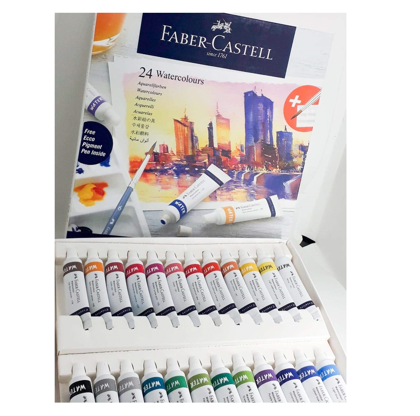 Faber-Castell Creative Studio Watercolours 9 ml Set of 24