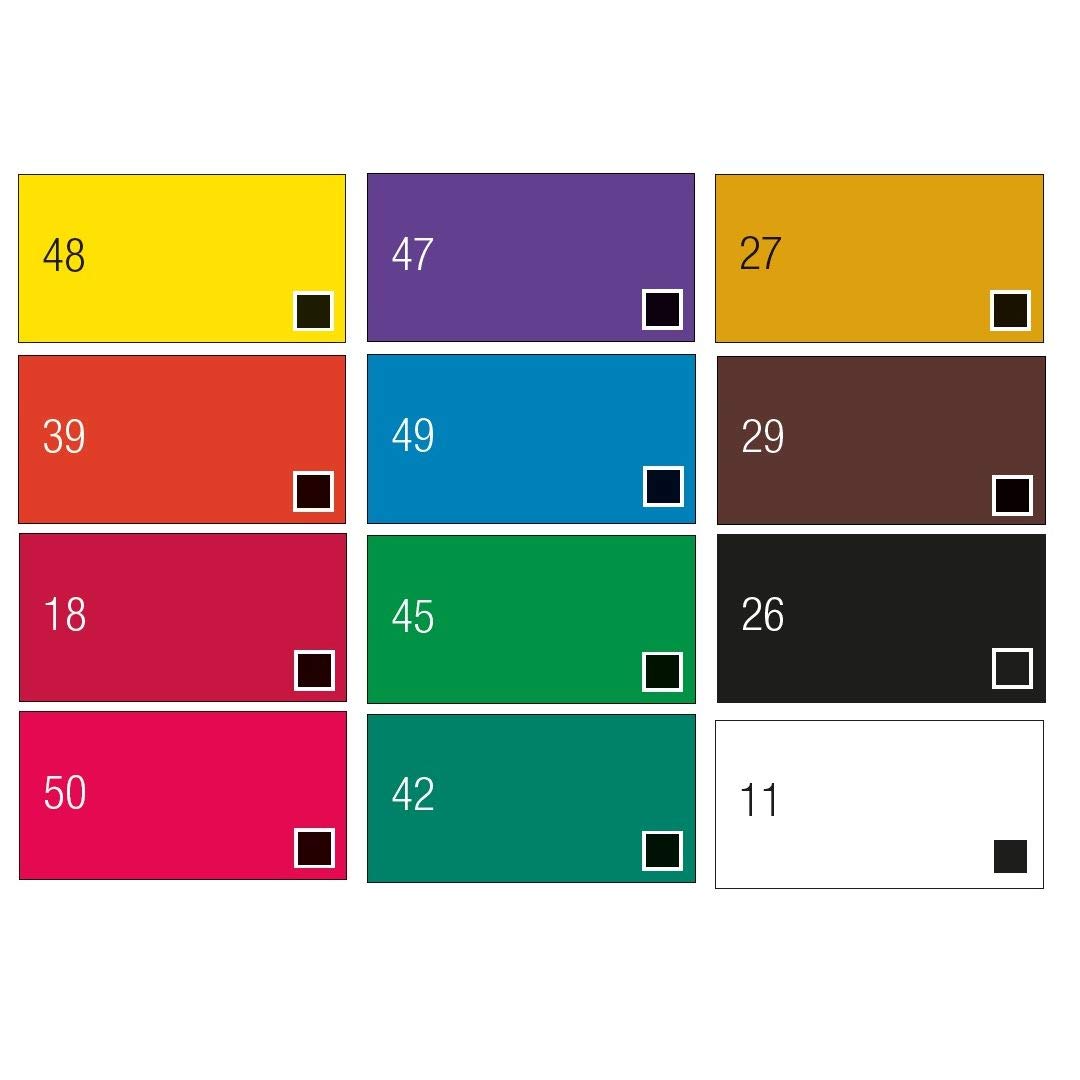 Pebeo Studio Gouache - Set of 12 Colours in 12 ML Tubes