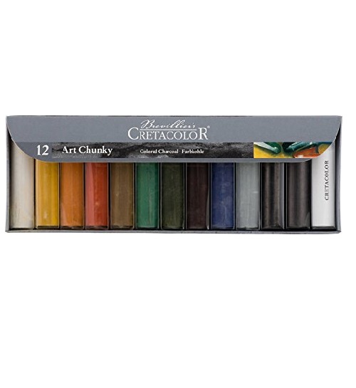 Cretacolor Art Chunky Set of 12 (Oil-Free and Water-Soluble)