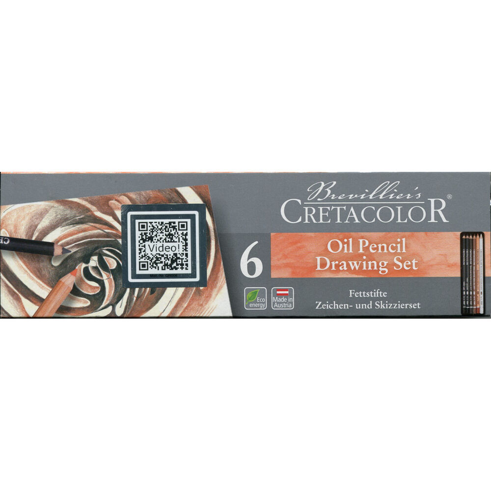 Cretacolor Oil Pencil Tin Box Set/6