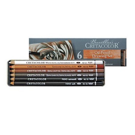 Cretacolor Oil Pencil Tin Box Set/6