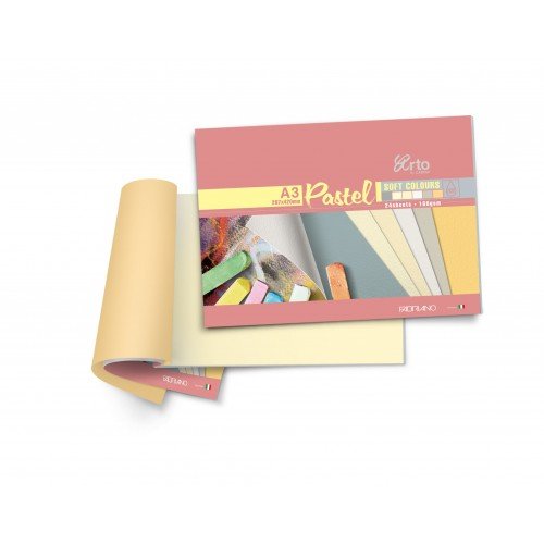 Campap ARTO Pastel soft colour paper pad 24 sheets - 160 gsm - A3 size
