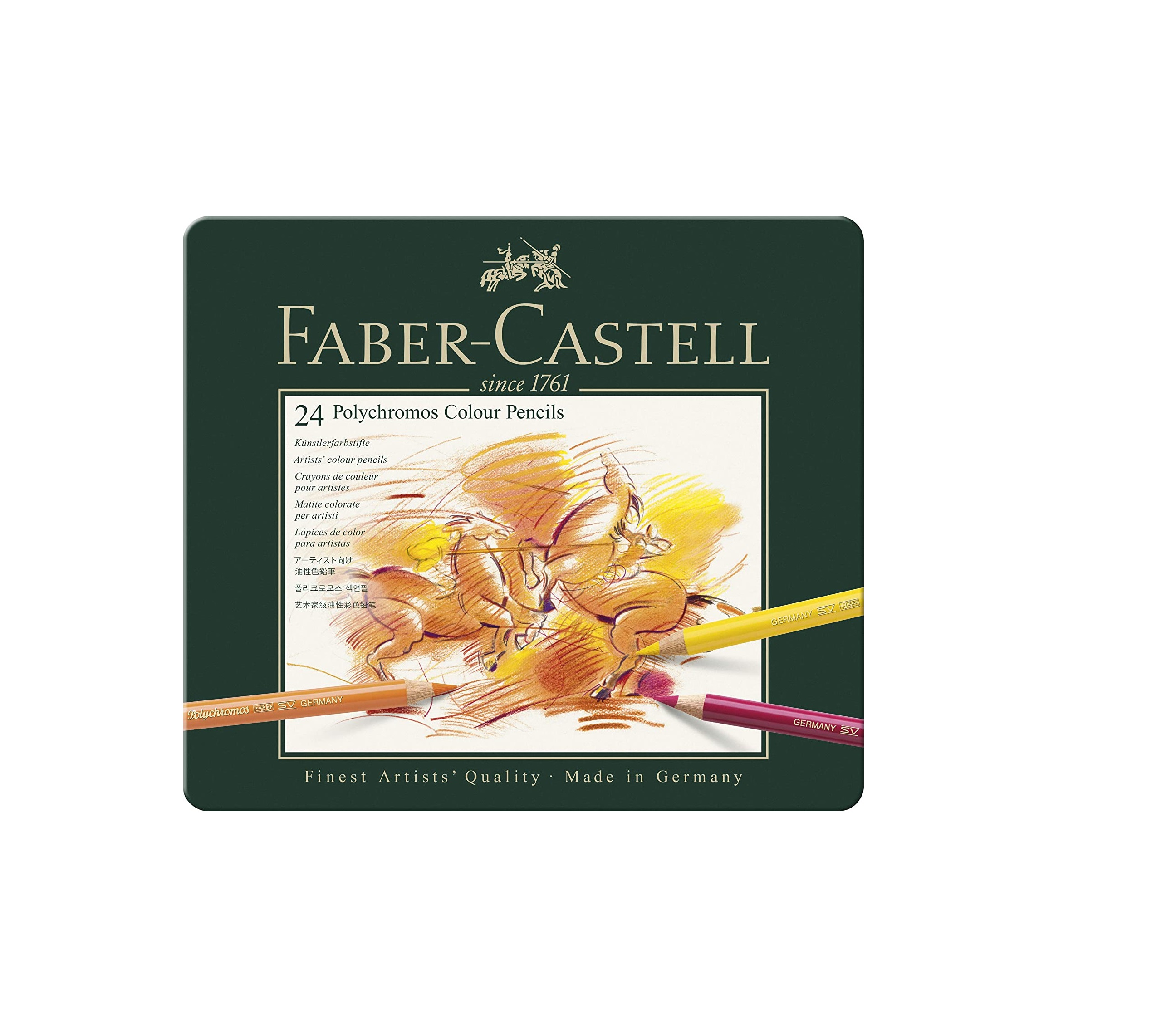 Faber-Castell Polychromos Color Pencil Set - Pack of 24