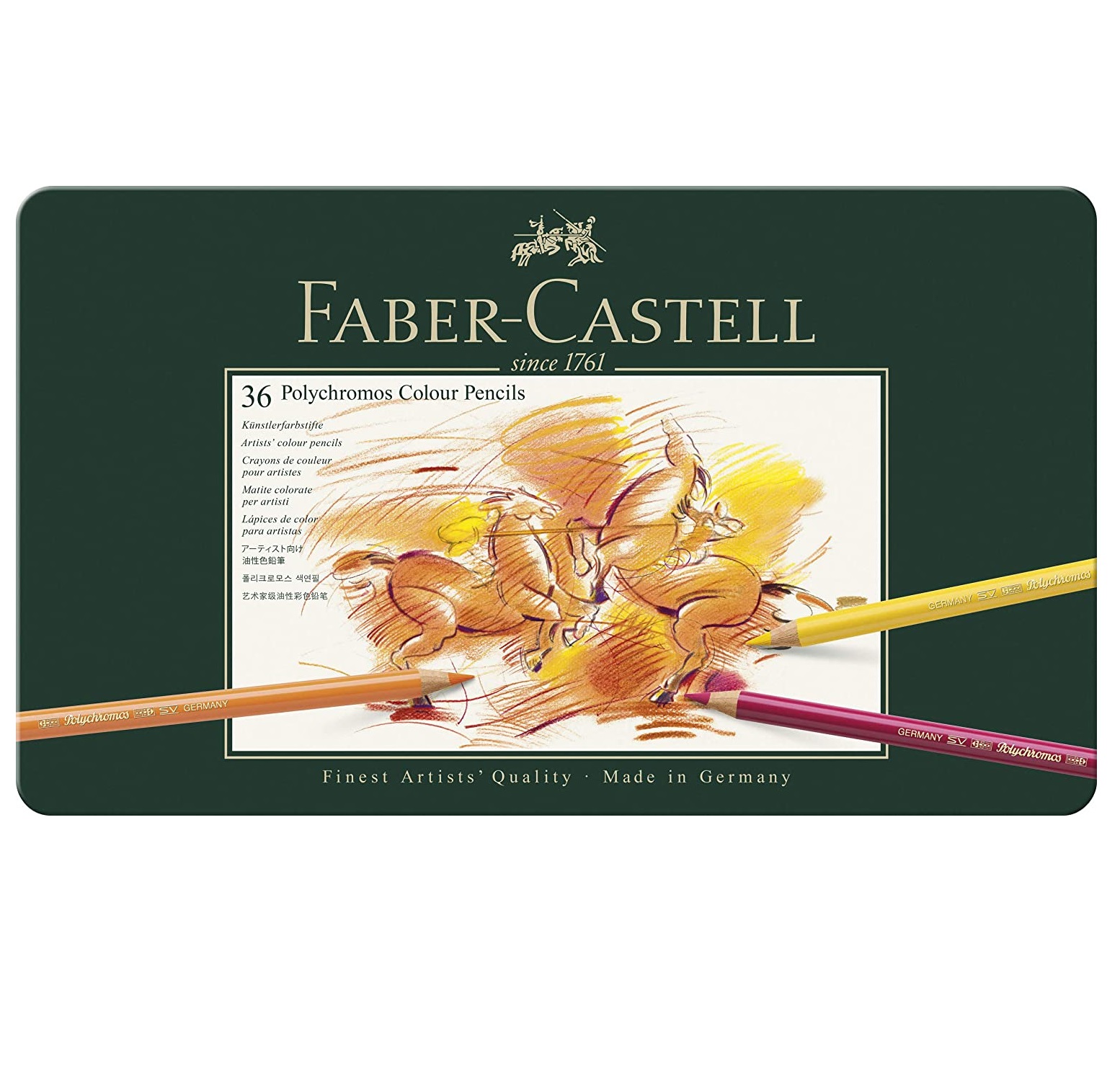 Faber Castell Polychromos Color Pencil Set - Pack of 36