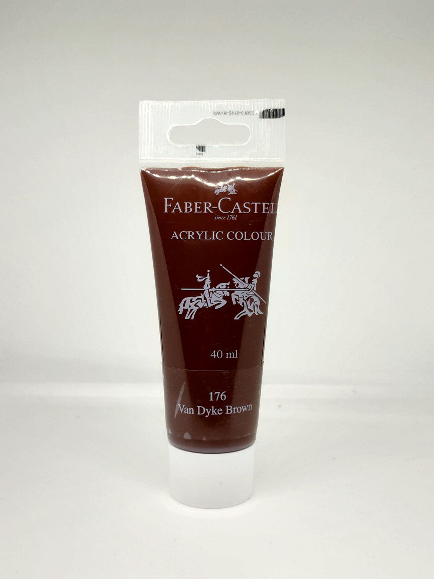 Faber-Castell Acrylic 40 ml Tube - Van Dyke Brown 176