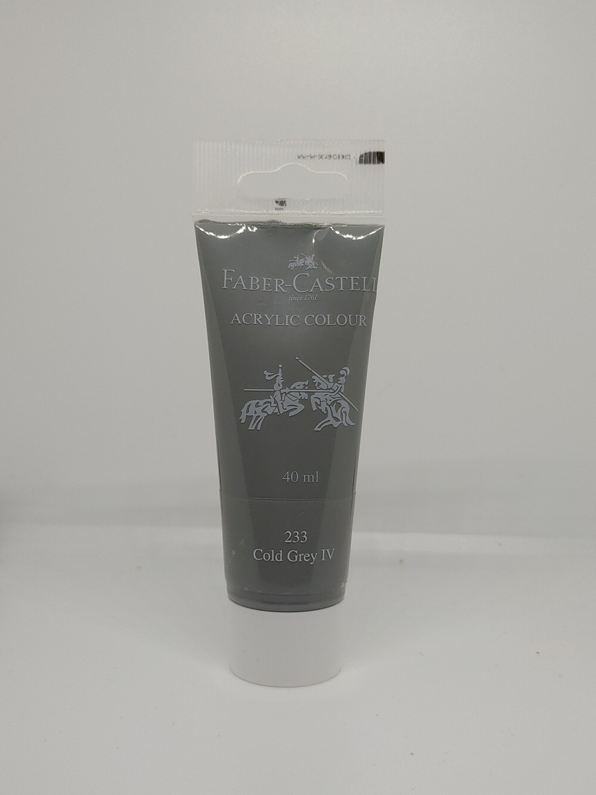 Faber-Castell Acrylic 40 ml Tube - Cold Grey IV 233