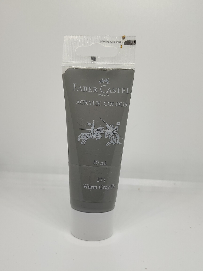 Faber-Castell Acrylic 40 ml Tube - Warm Grey IV 273