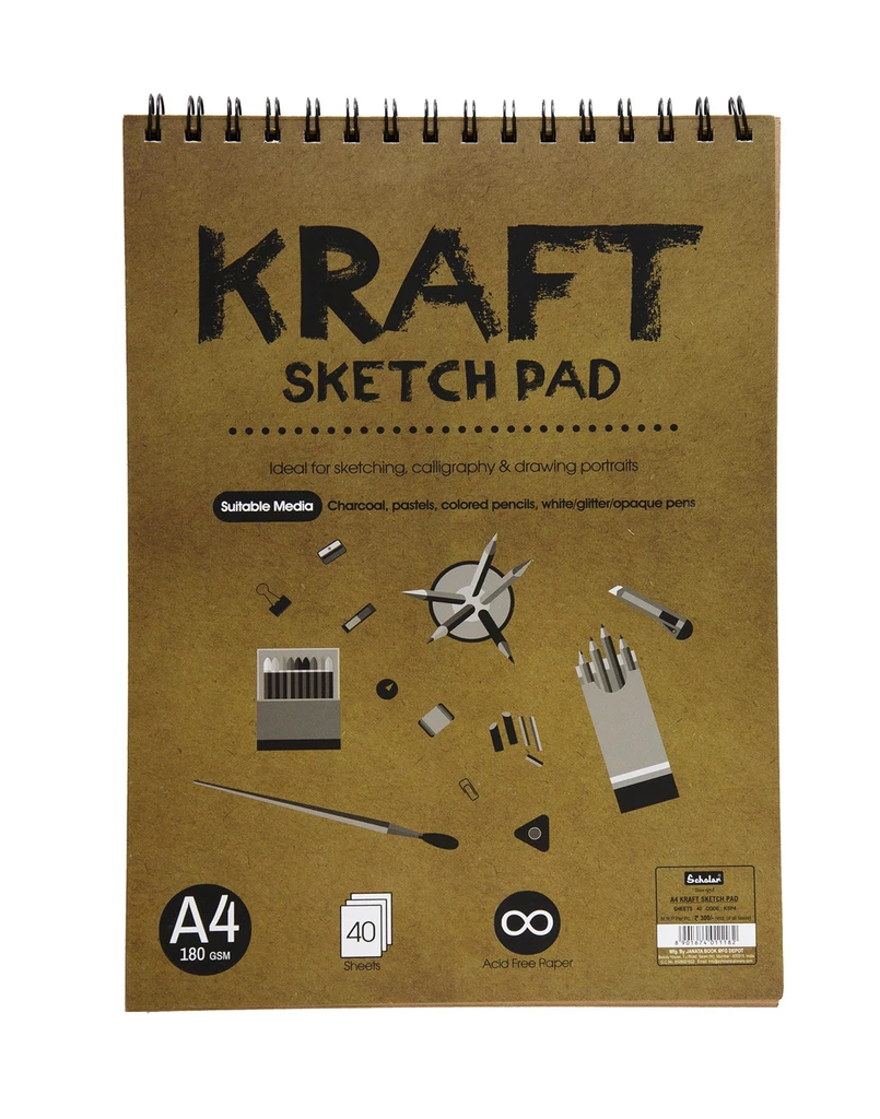 Scholar A4 KRAFT SKETCH PAD (KSP4)