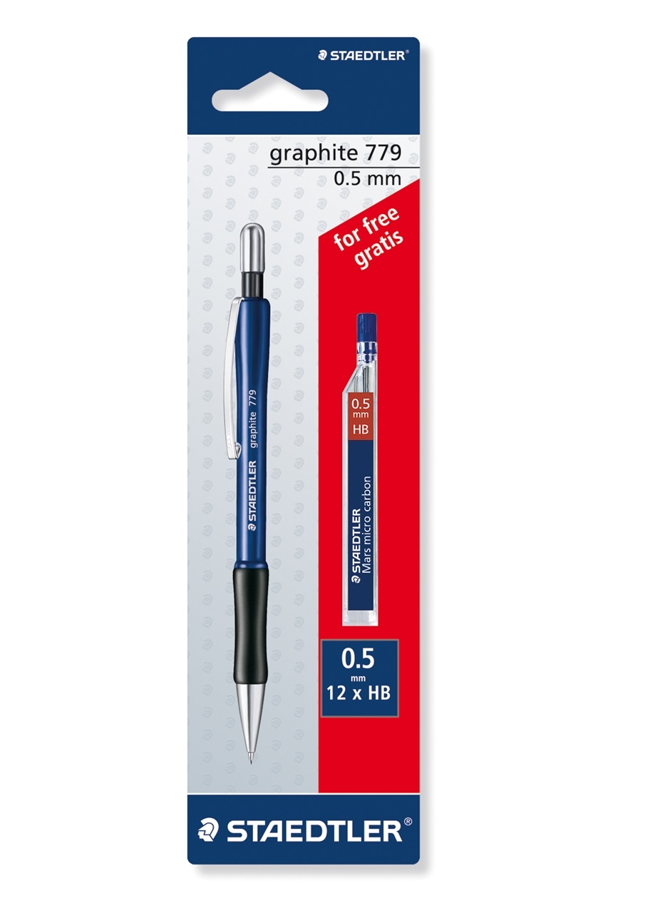 STAEDTLER Graphite 779 Mechanical pencil 0.5mm with 1 pack HB lead free
