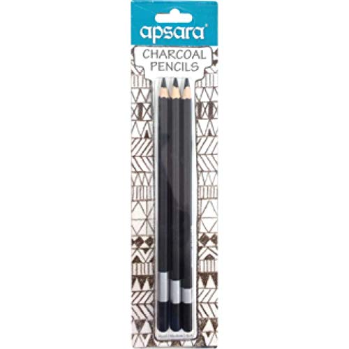 White camlin pencil Set Black Charcoal Powder