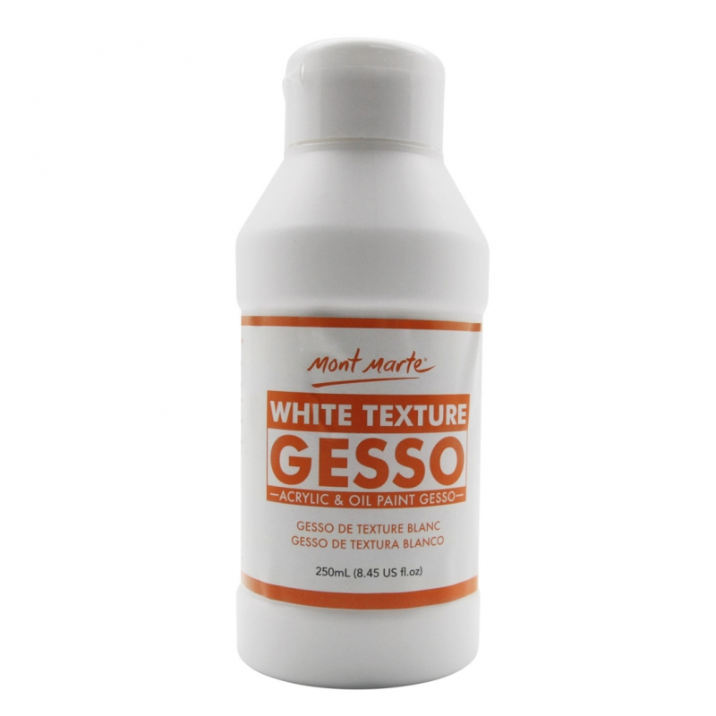 Mont Marte White Texture Gesso 250ml