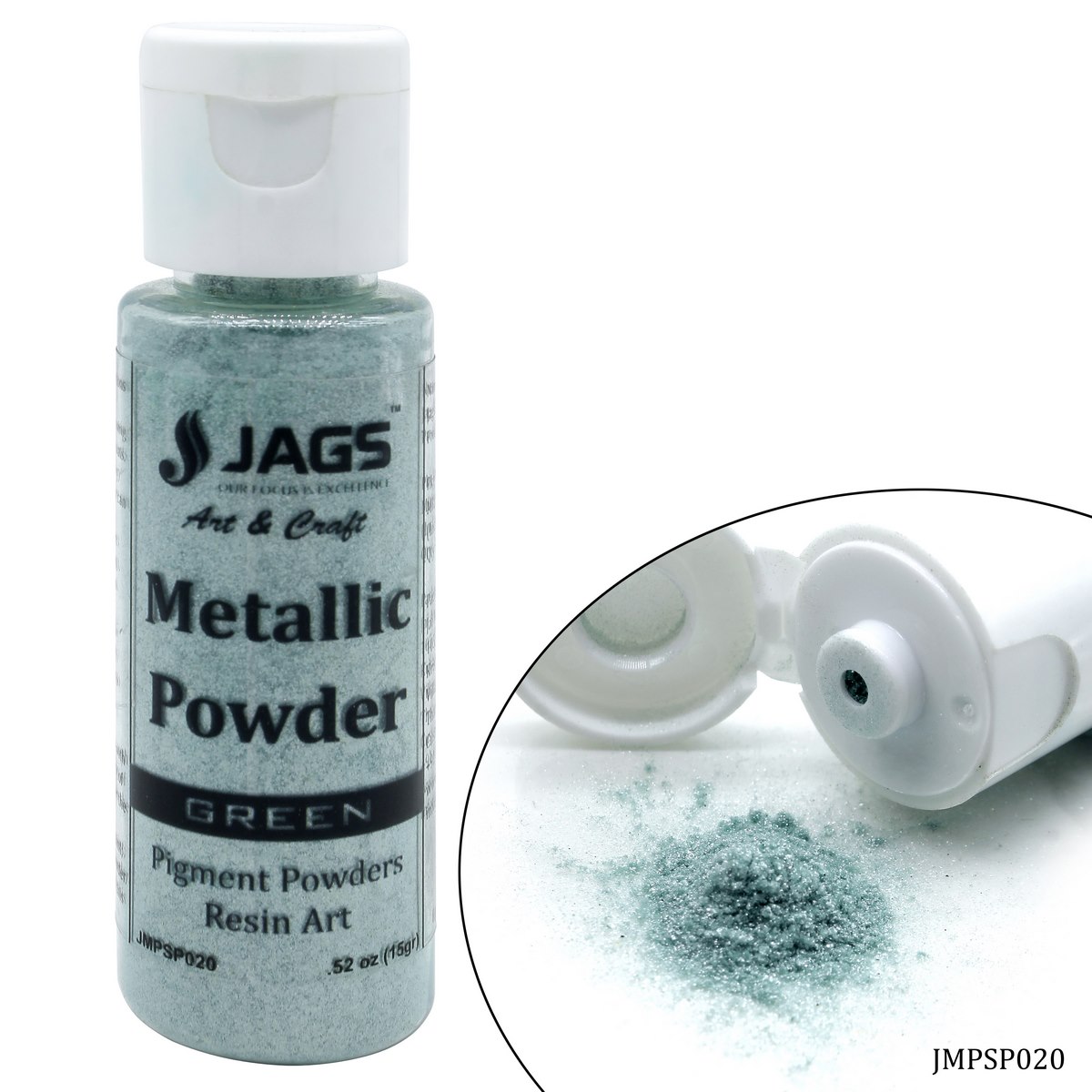 Jags Metallic Powder Green 15gm JMPSP020
