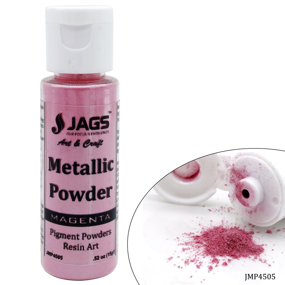 Jags Metallic Powder Magenta 15Gms JMP4505