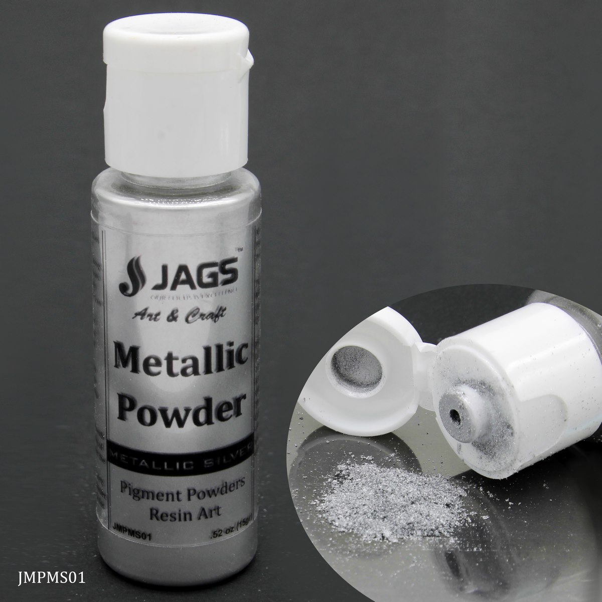 Jags Metallic Powder Metallic Silver 15Gms JMPMS01