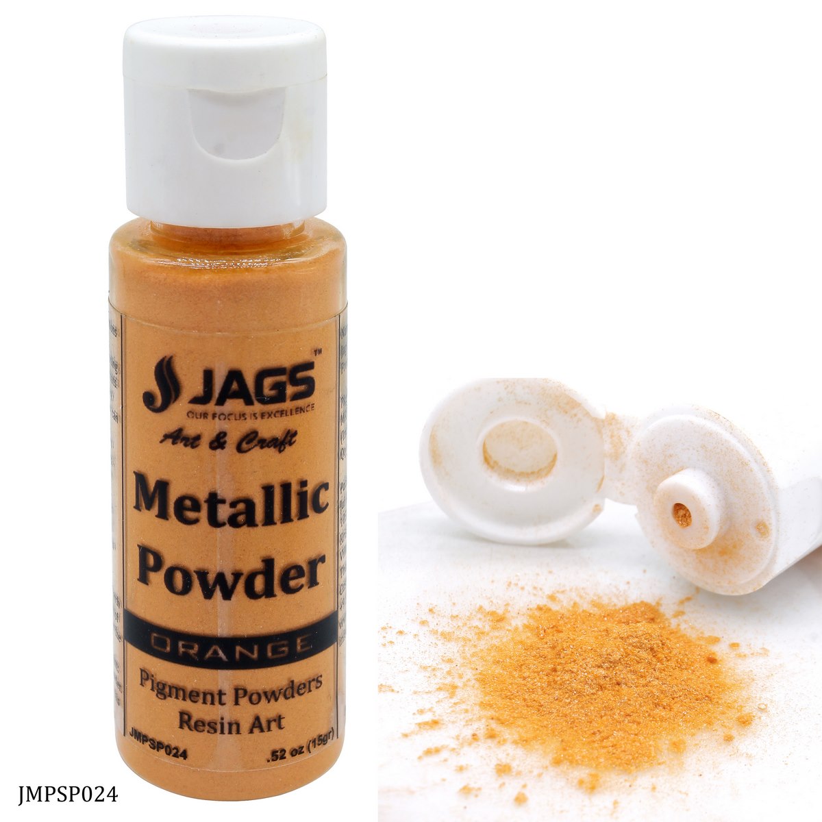 Jags Metallic Powder Orange 15Gms JMPSP024