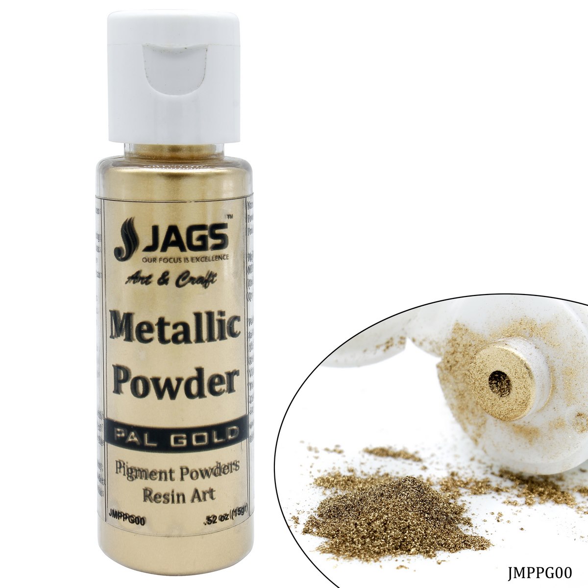Jags Metallic Powder Pal Gold 15Gms JMPPG00