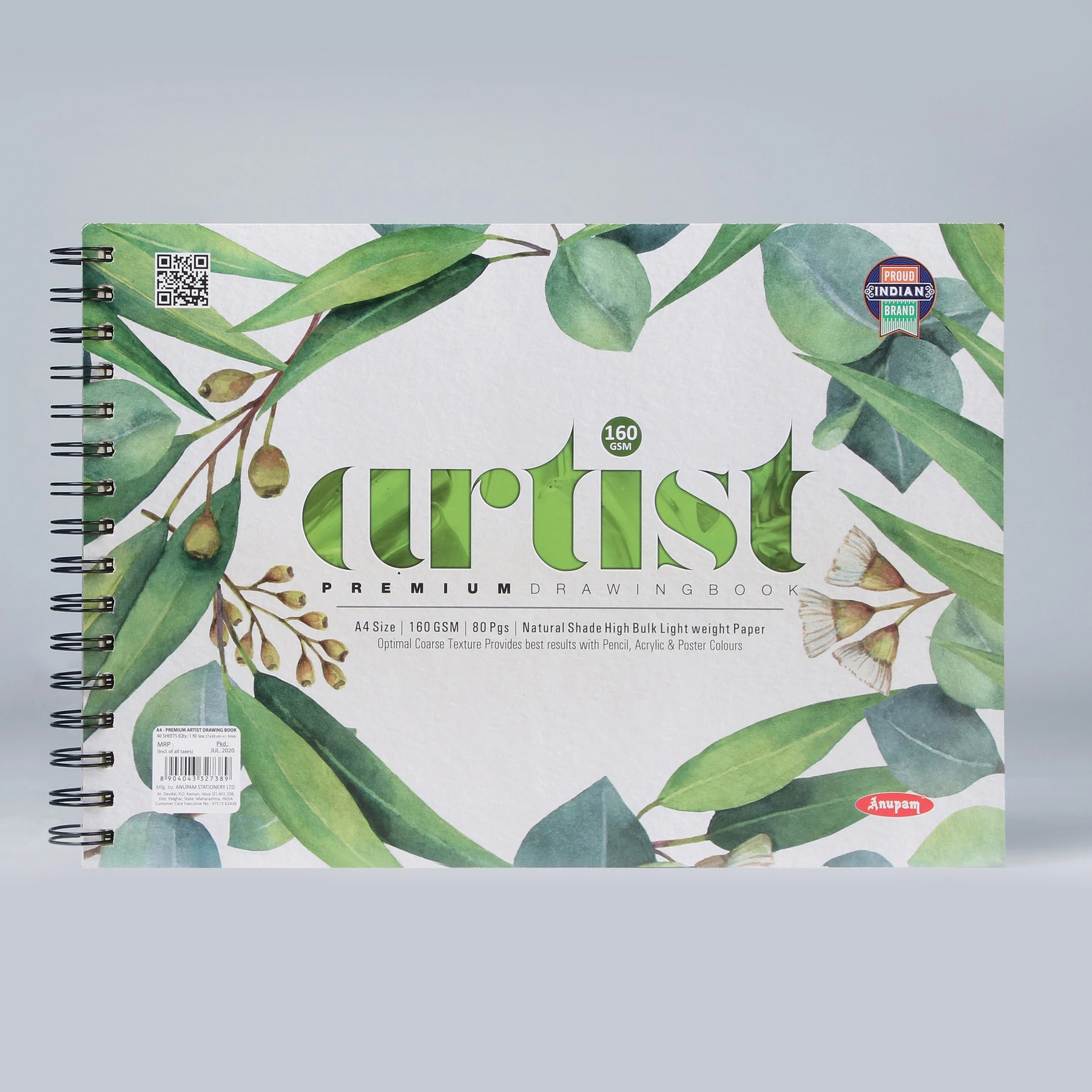 Canson Ca grain Spiral Sketch Pad 125gsm  Sitaram Stationers