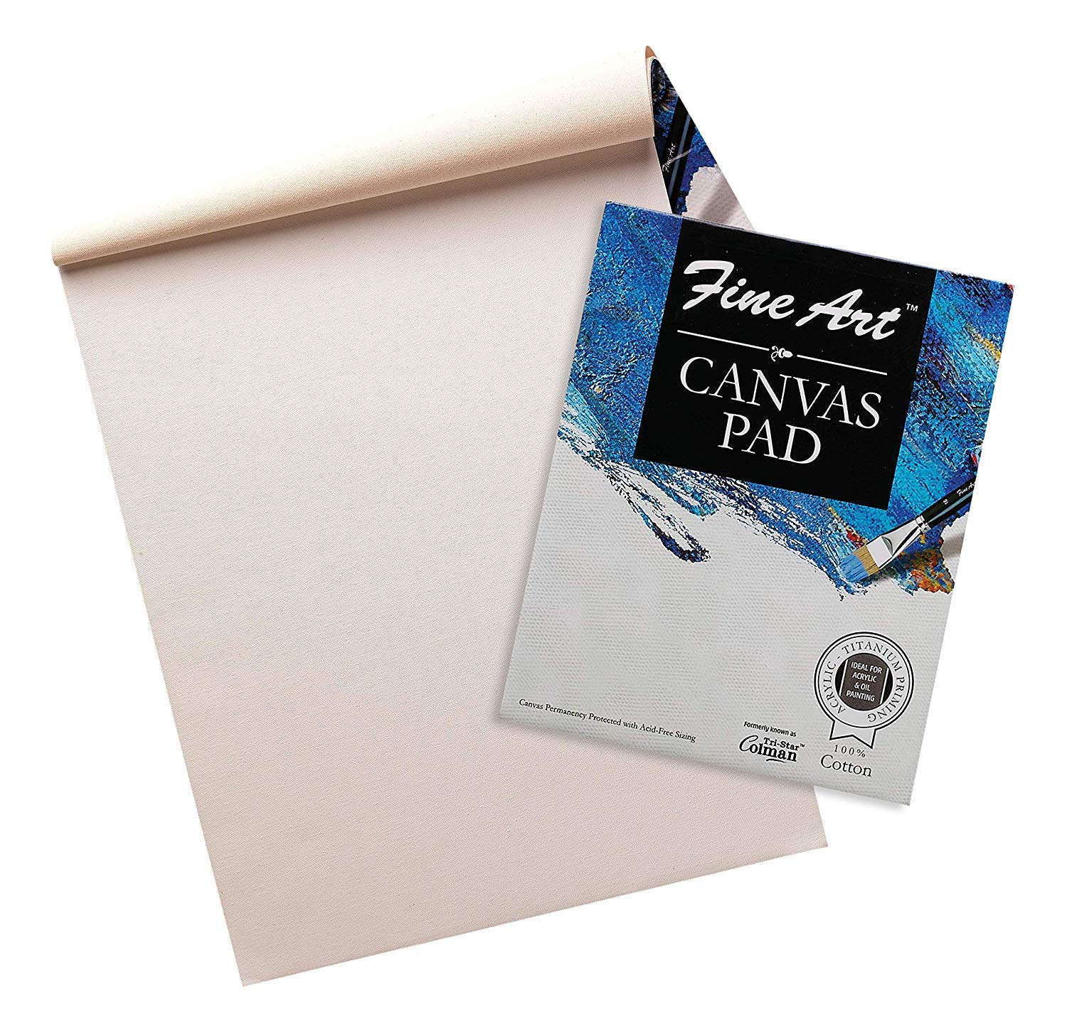 Fine Art Cotton Acrylic Painting Canvas Pad (12 X 16 Inch)