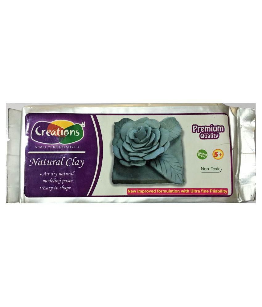 Creations Natural Clay - 500 gm - Grey