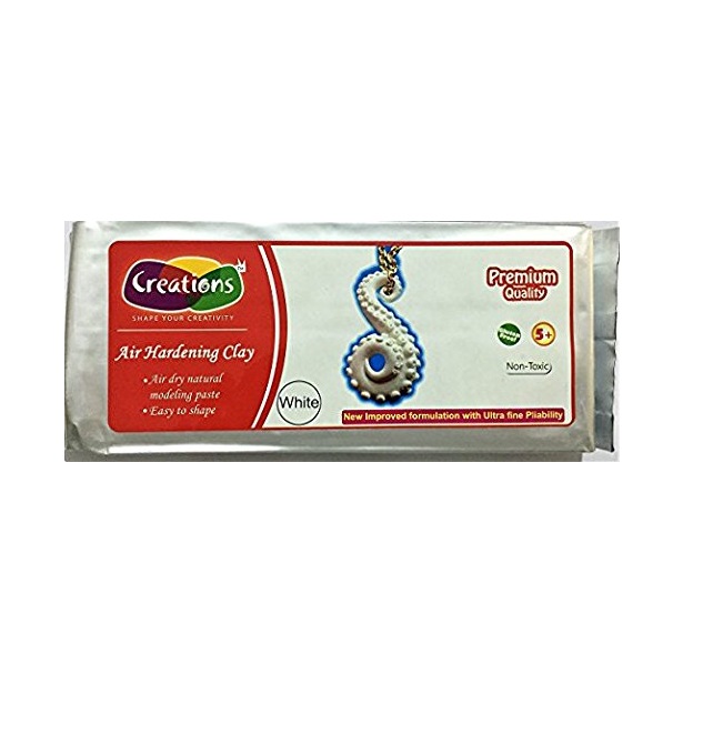 Creations Natural Clay - 500 gm - White