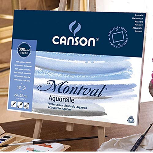 Canson Montval 300 GSM A3 Pack of 5 Fine Grain Sheets