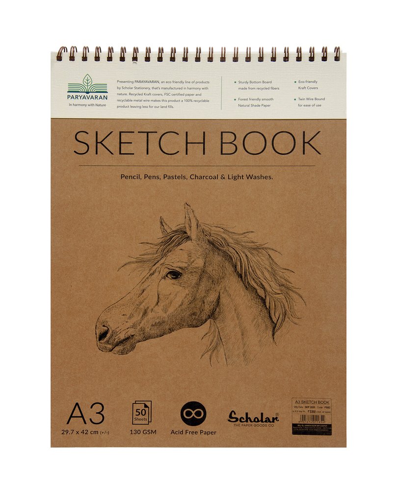 Scholar A3 PARYAVARAN SKETCH BOOK (PSB3)