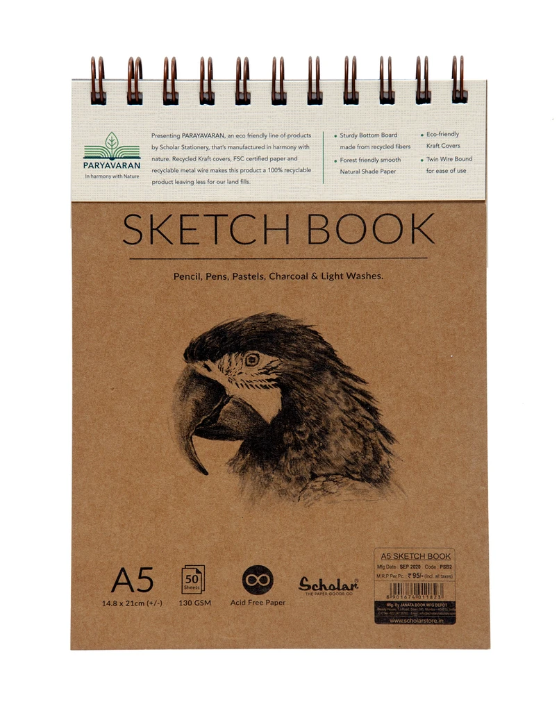 Scholar A5 PARYAVARAN SKETCH BOOK (PSB2)