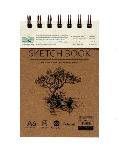 Scholar A6 PARYAVARAN SKETCH BOOK (PSB1)