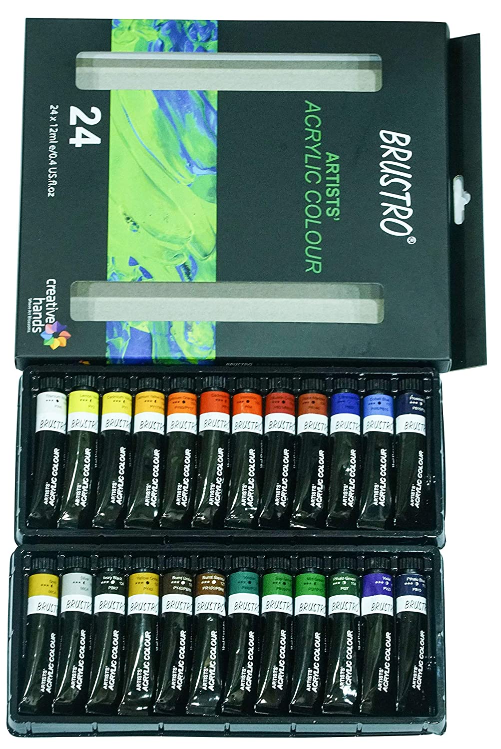 BRuSTRO Artists ' Acrylic Pastel Colour Set of 12