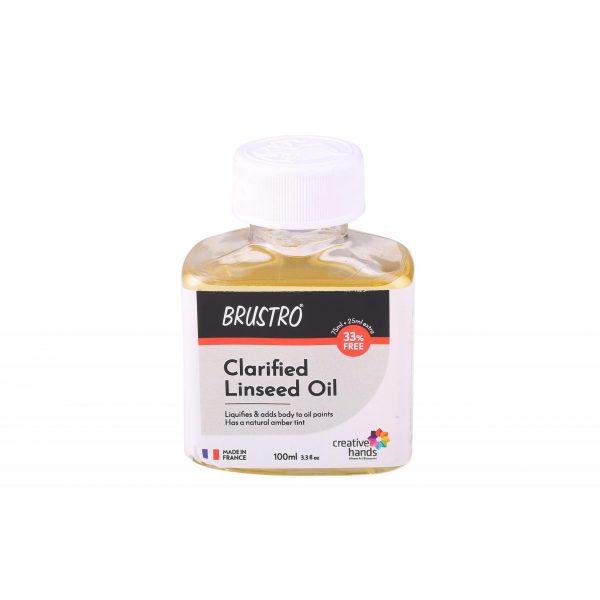 Brustro Professional Clarified Linseed Oil 100ml (75ml)