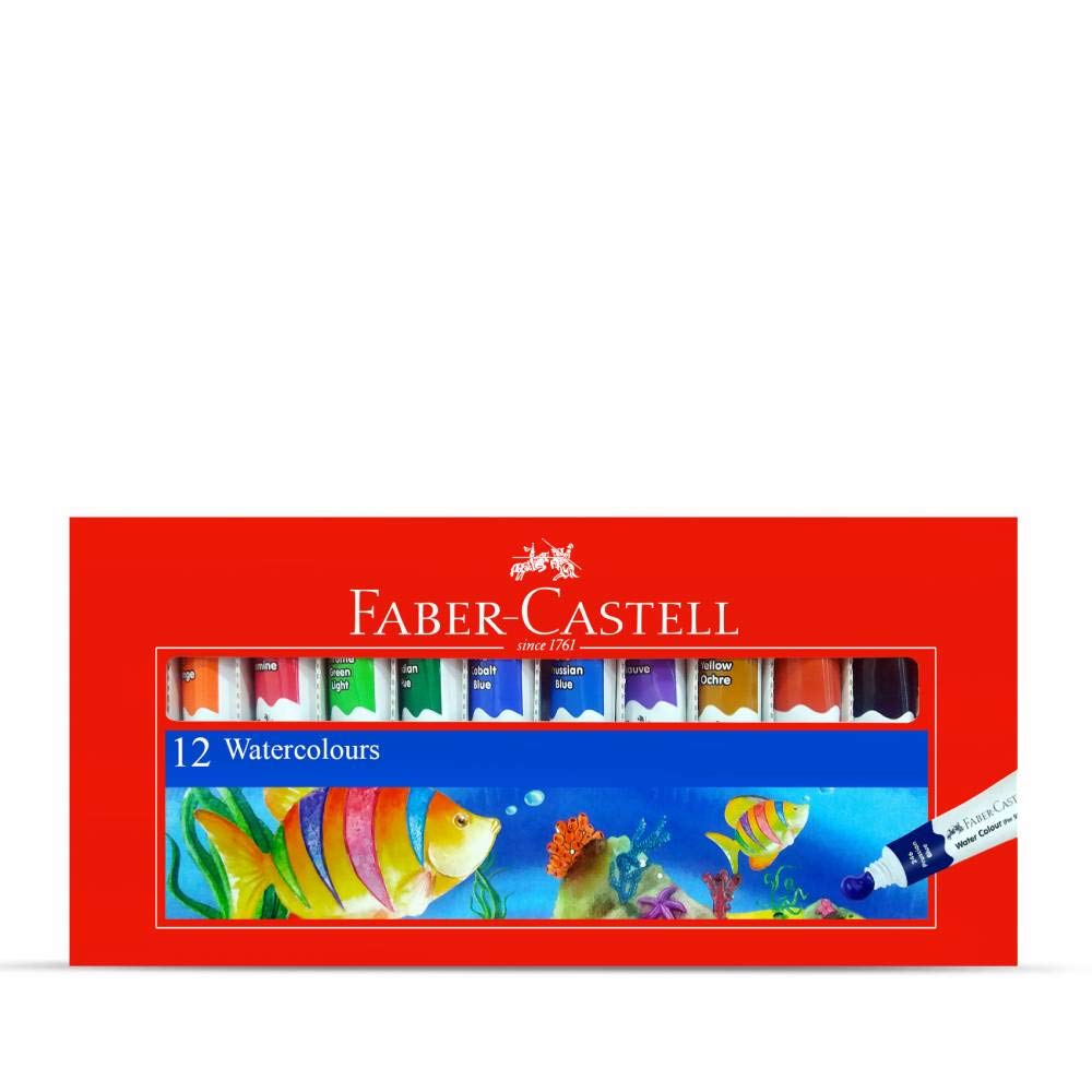 Faber-Castell Student Water Color - Pack of 12 (Assorted)