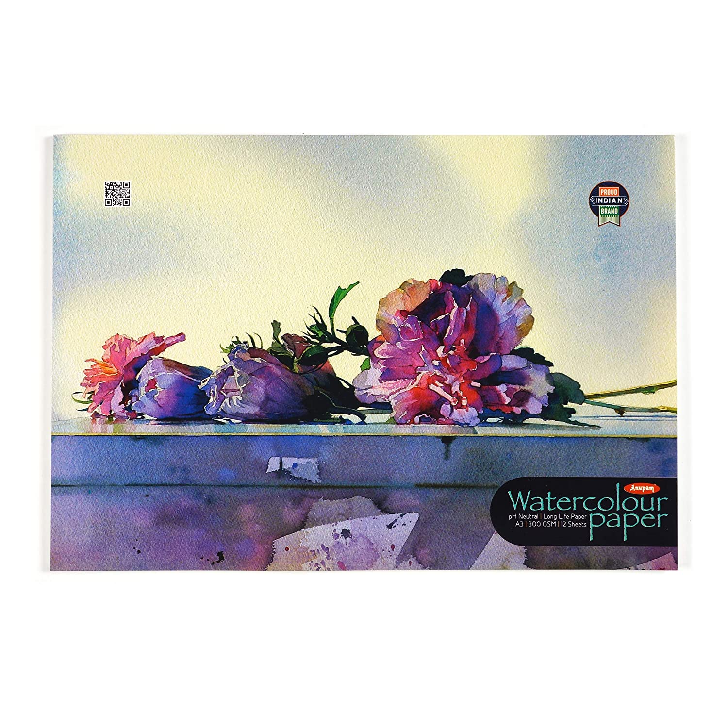 Anupam Watercolor paper A3 300gsm 12 Sheets