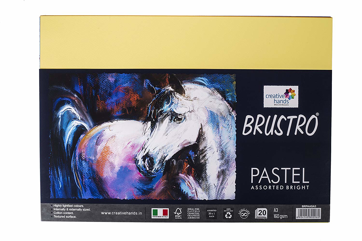 Brustro Pastel Assorted-Bright Paper 160gsm A3 (20 Sheets)