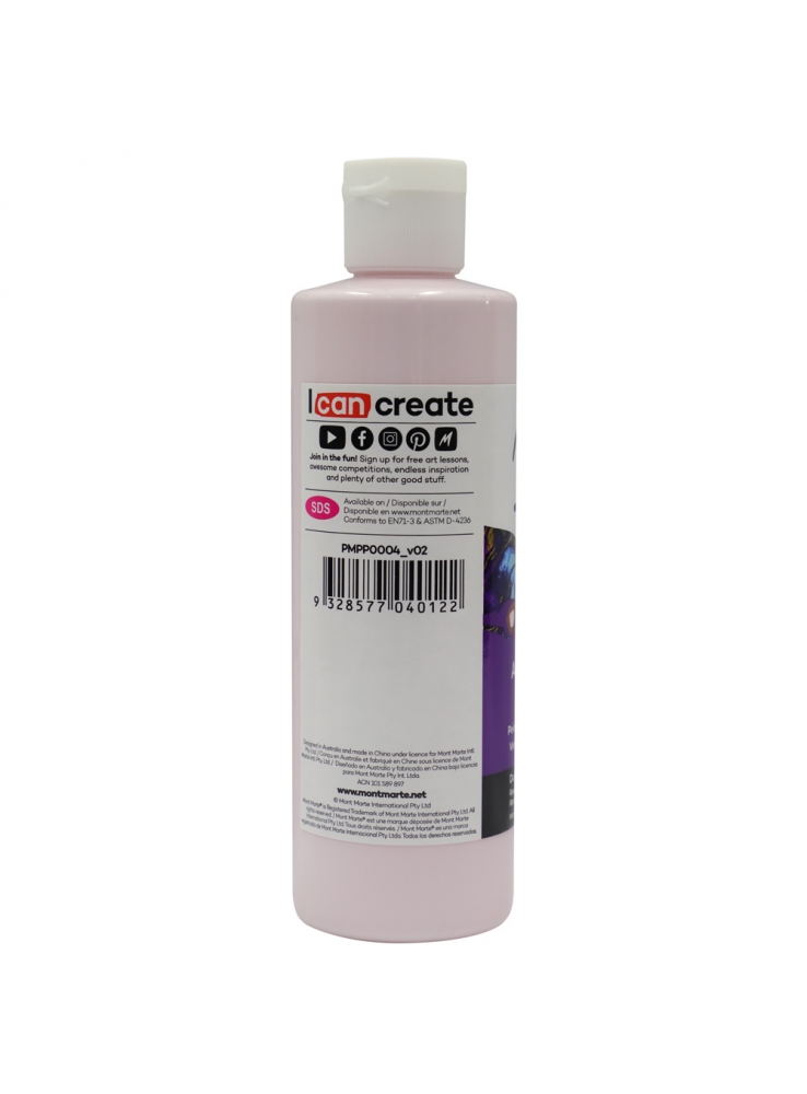 Mont Marte Premium Pouring Acrylic Paint 240ml (8.12oz) - Dusty Pink