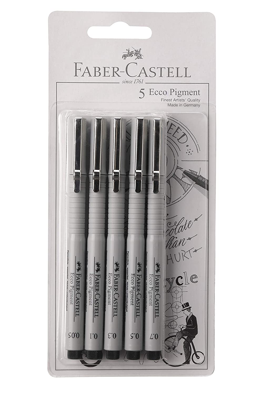 Faber-Castell ECCO PIGMENT FIBRE TIP PEN (0.05/0.1/0.3/0.5/0.7)