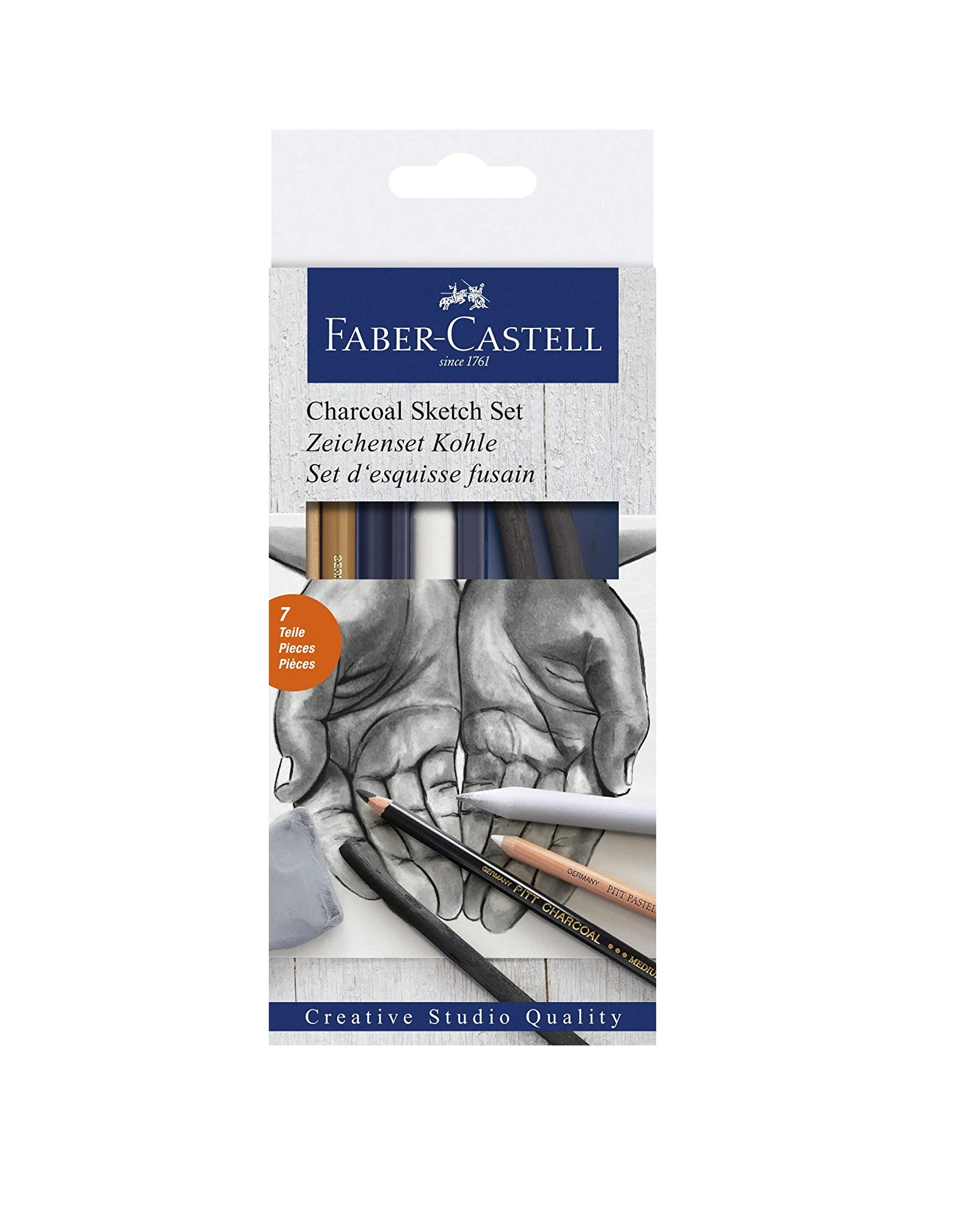 Faber-Castell Charcoal Drawing Set - Pack of 6 - Starbox