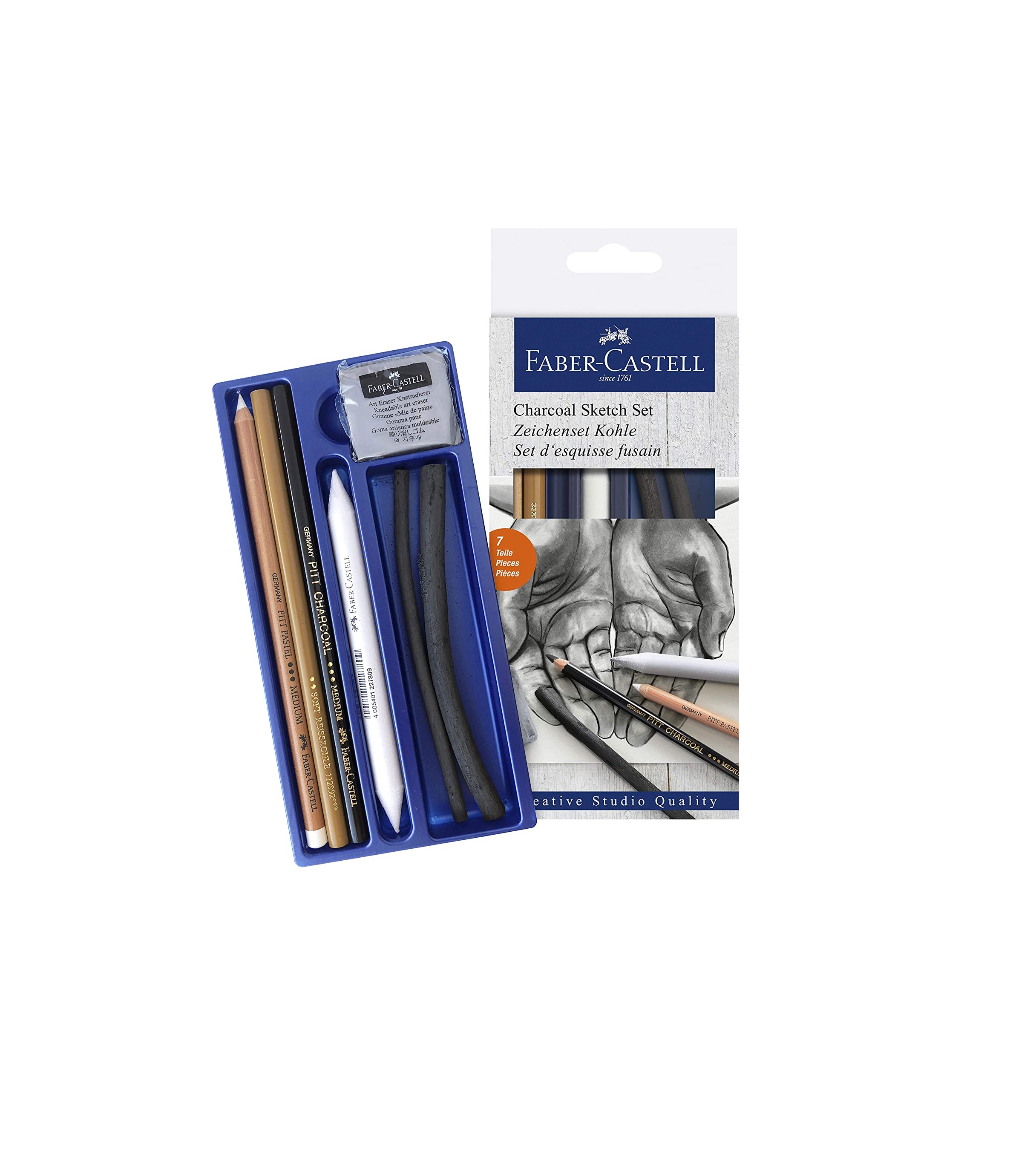 Faber-Castell Charcoal Drawing Set - Pack of 6