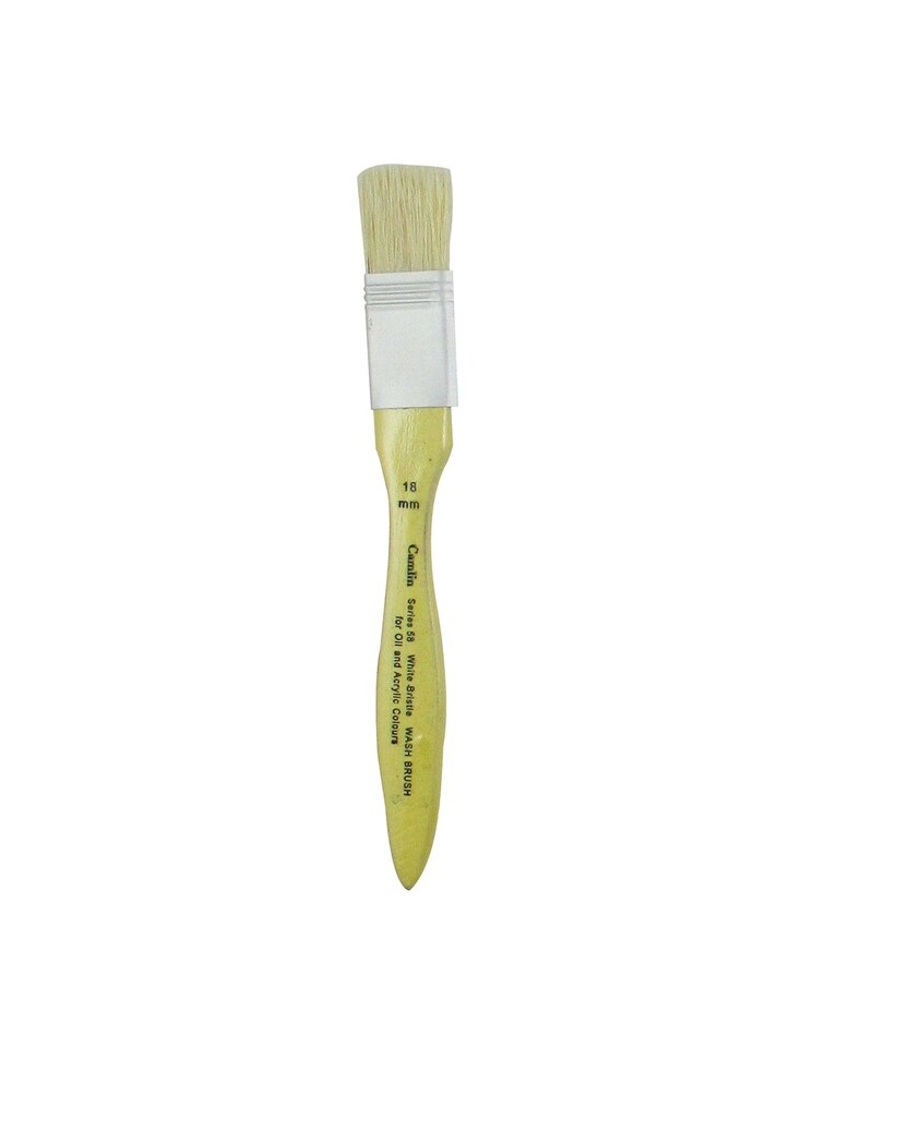 Camlin White Bristle Wash Brush Camel -58/18mm