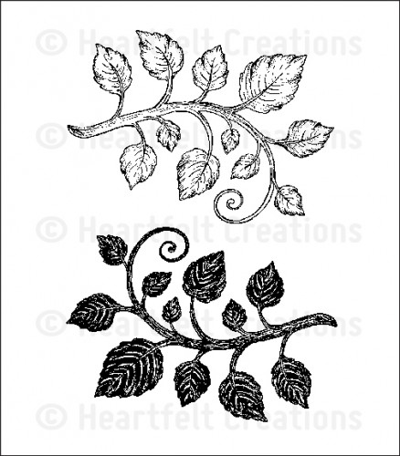 Classic Leaf Cling Rubber Stamp HCPC3546