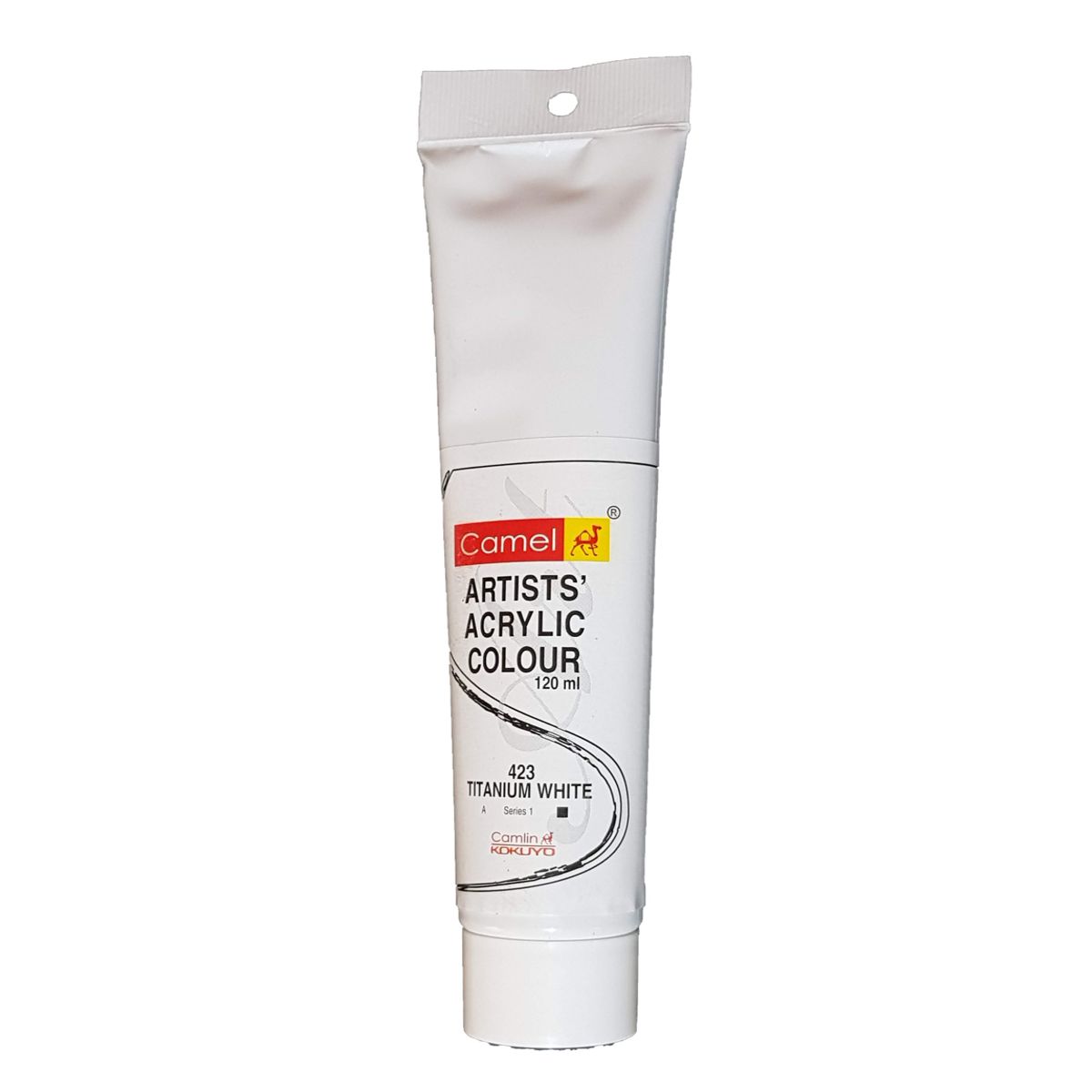 Camlin Artist Acrylic Colour 120ml Titanium White 423