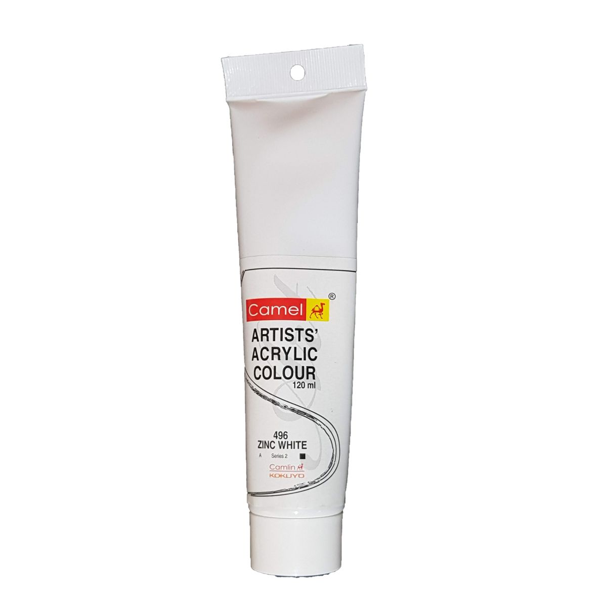 Camlin Artist Acrylic Colour 120ml  Zinc White 496