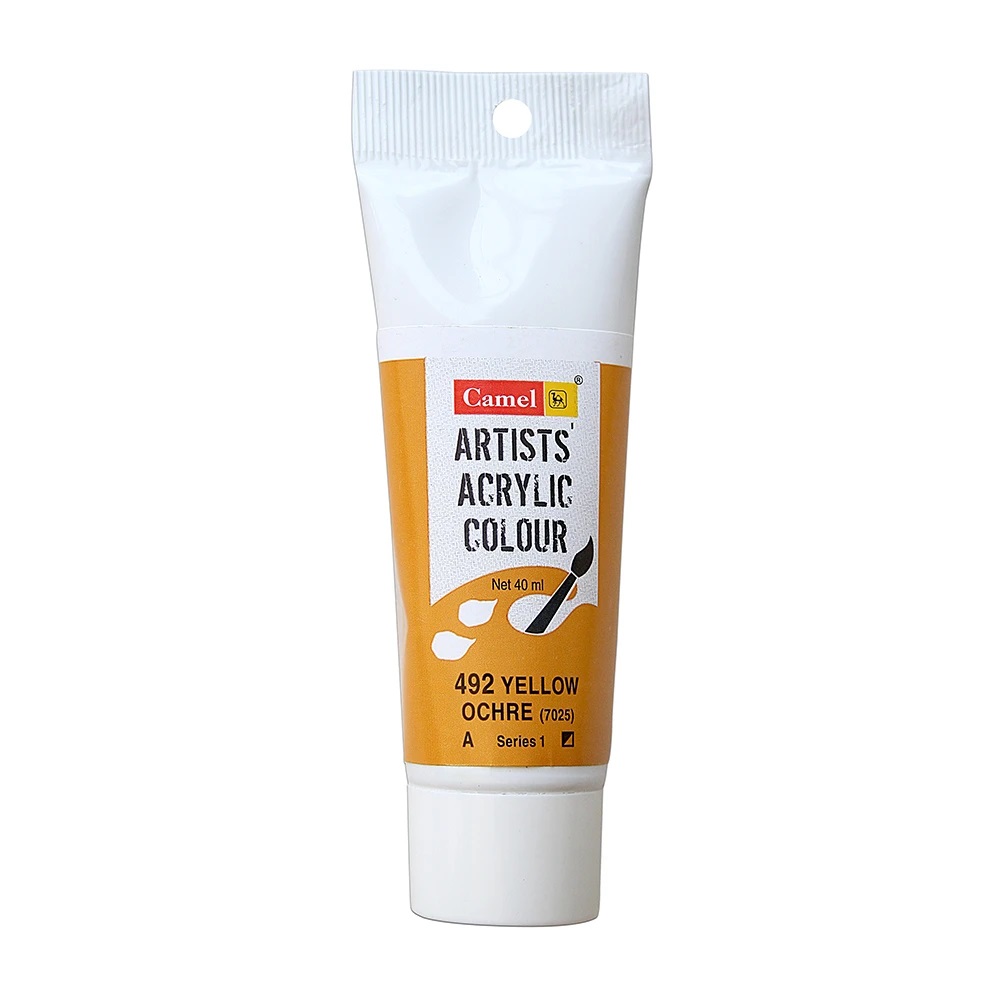 Camel Artist Acrylic Colour 40ml Yellow Ochre 492