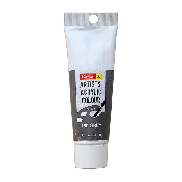 Camel Artist Acrylic Colour 40ml Grey 180