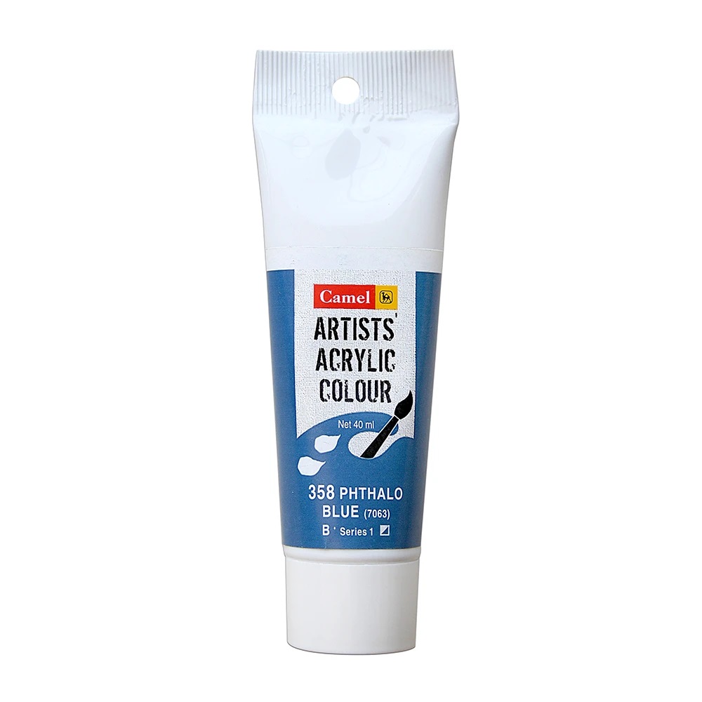 Camel Artist Acrylic Colour 40ml Phthalo Blue 358