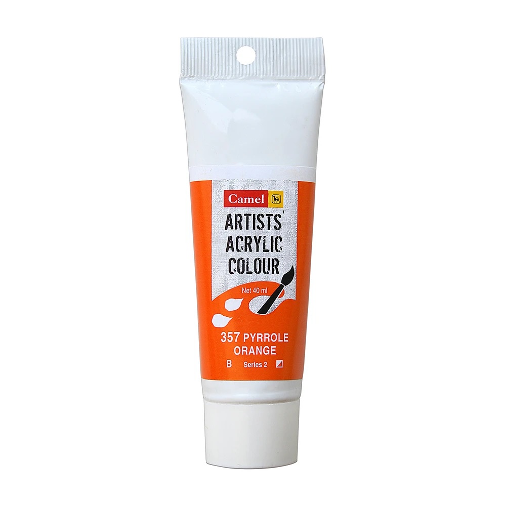 Camel Artist Acrylic Colour 40ml Pyrrole Orange 357