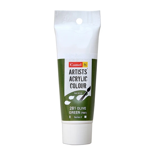 Camel Artist Acrylic Colour 40ml Olive Green 281